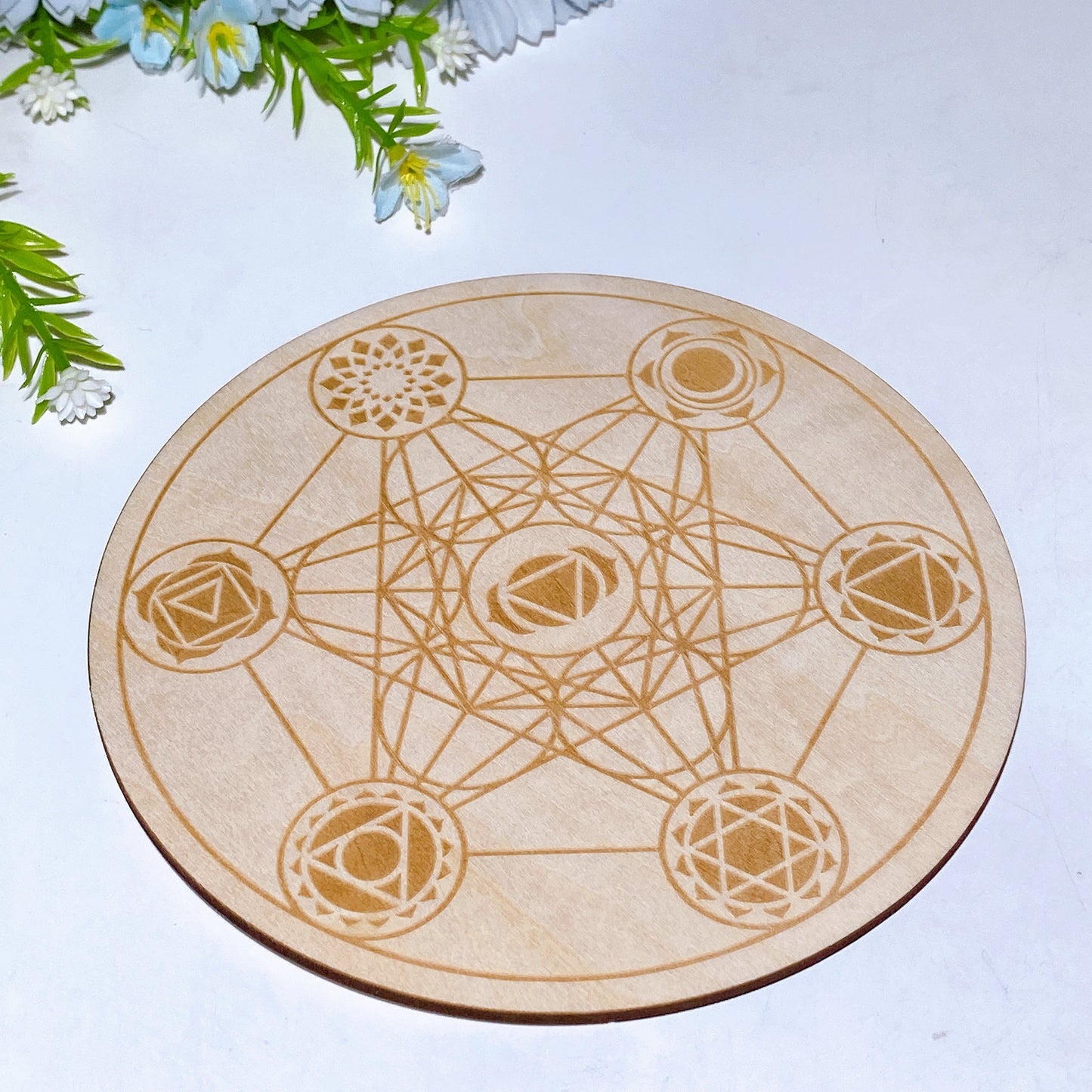 Wooden Pendulum  Divination Plate Crystal Healing Bulk Wholesale