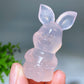 2.2" Rose Quartz Disney Piglet Carving Crystal Healing Bulk Wholesale