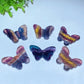 1.6" Rainbow Fluorite Butterfly Carving Crystal Healing Bulk Wholesale