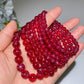 6mm 8mm 10mm UV Reactive Star Ruby Bracelet Crystal Healing Bulk Wholesale