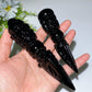 4.6"-5.9" Black Obsidian Vajra Carving Crystal Healing Bulk Wholesale