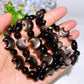 Silver Obsidian Moon Bracelet Crystal Healing Bulk Wholesale