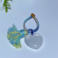 Crystal Heart with Rope Tassels Key Chain Crystal Healing Bulk Wholesale