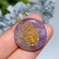24mm Crystal Round Slab with Chakra Hand Printing Crystal Healing Bulk Wholesale