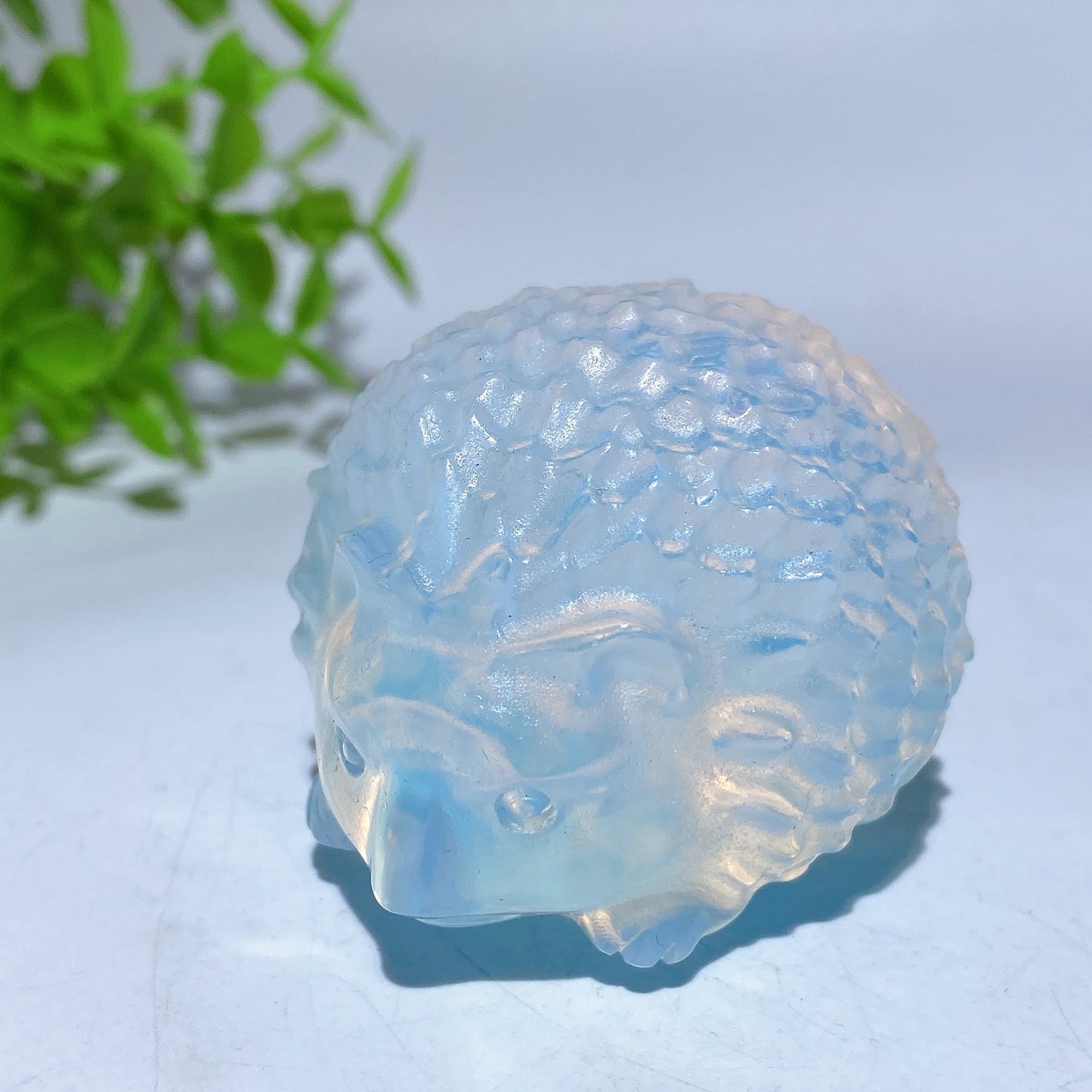 2.1" Opalite Rose Quartz Black Obsidian Hedgehog Carving Crystal Healing Bulk Wholesale