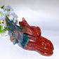 6.2" Ocean Jasper Dragon Head Carving Crystal Healing Bulk Wholesale