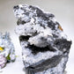 18cm Large Unique Sphelarite Grow with UV Reactive Calcite Skull Carving Crystal Healing Bulk Wholesale