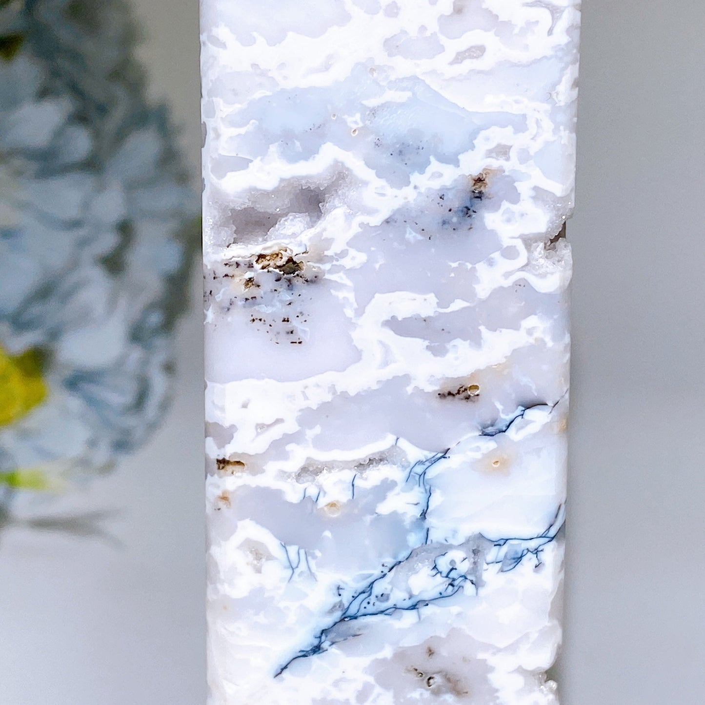 18-30cm White Druzy Dendritic Agate Tower Crystal Healing Bulk Wholesale