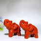 3.0" Red Jasper Elephant Carving Crystal Healing Bulk Wholesale