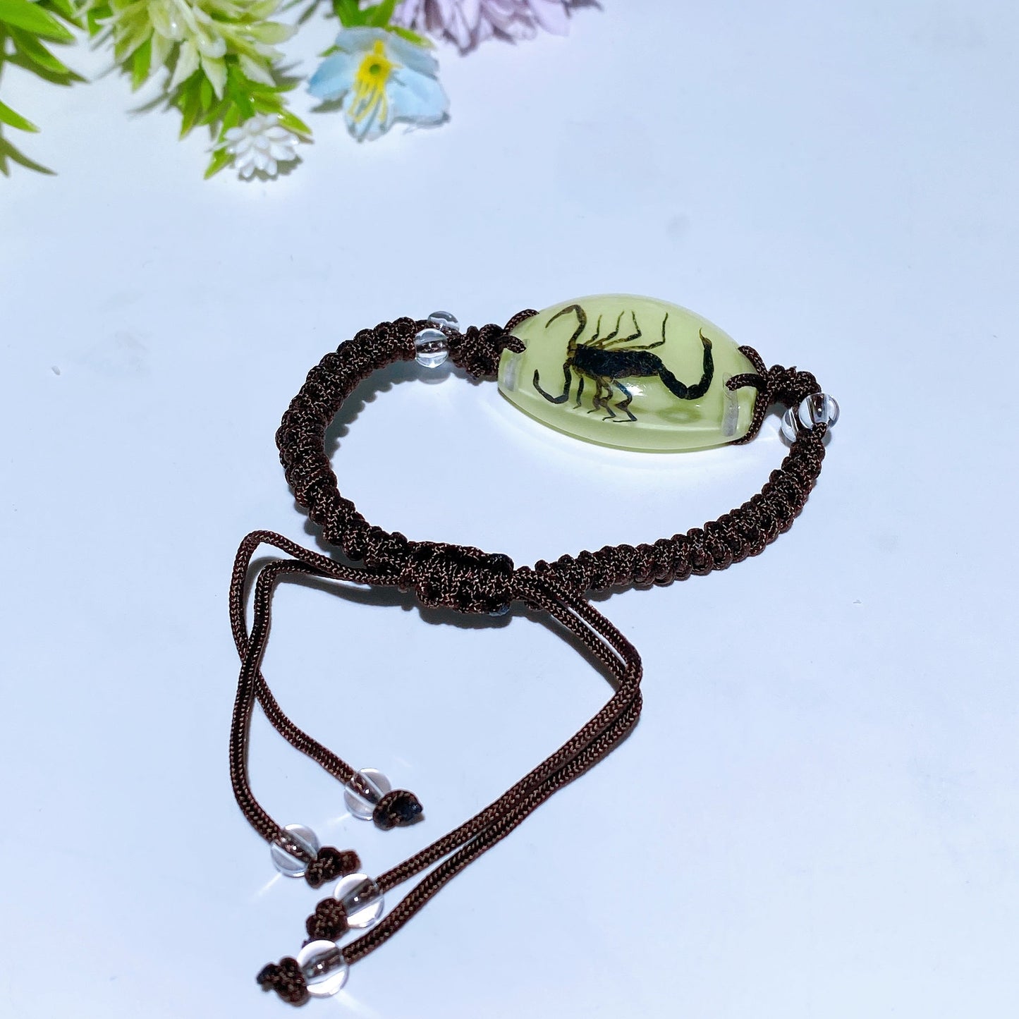 Luminous Adjustable Bracelet with Insect Crystal Healing Bulk Wholesale