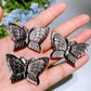 1.9" Silver Obsidian Butterfly Carving Crystal Healing Bulk Wholesale