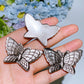 1.9" Silver Obsidian Butterfly Carving Crystal Healing Bulk Wholesale