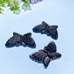 1.9" Silver Obsidian Butterfly Carving Crystal Healing Bulk Wholesale