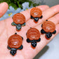 Mini Serpentine Turtle with Crystal Shell Carving Crystal Healing Bulk Wholesale