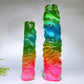 15-20cm Aura Selenite Dragon Cylinder Tower Crystal healing Bulk Wholesale