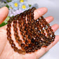 6mm Faceted Smoky Quartz Bracelet Crystal Healing Bulk Wholesale