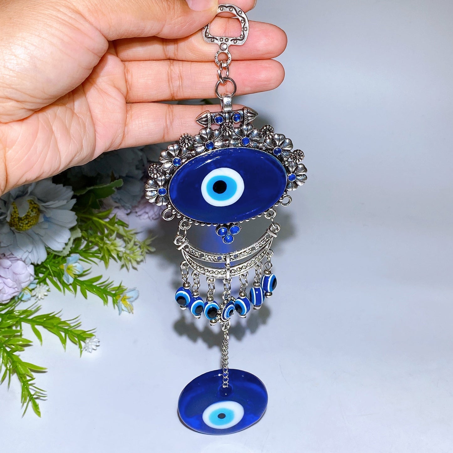 Evil's Eye Hanging Ornament Crystal Healing Bulk Wholsale