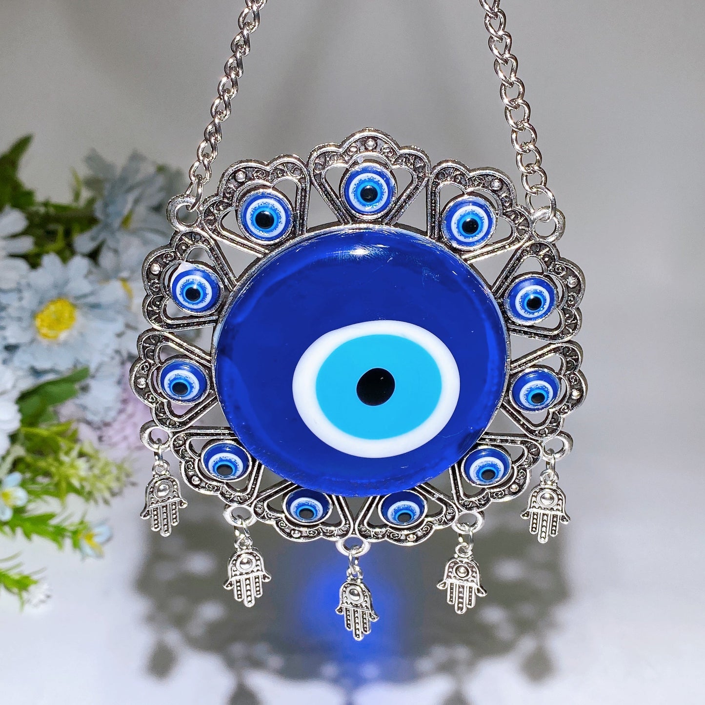 Evil's Eye Hanging Ornament Crystal Healing Bulk Wholsale