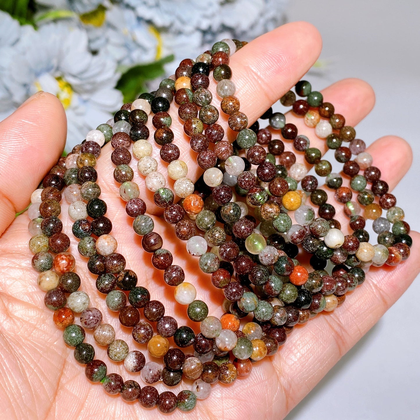 4.8mm Garden Quartz Bracelet Crystal Healing Bulk Wholesale