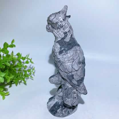 20cm Jade Parrot Crystal Healing Carving Bulk Wholesale