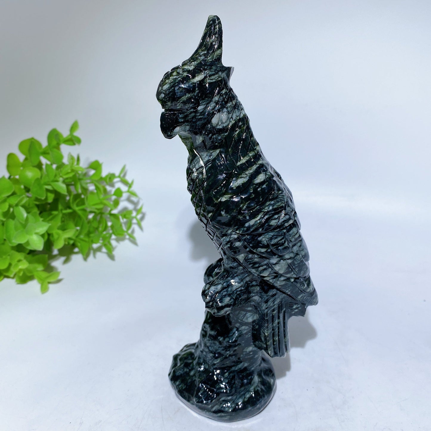 20cm Jade Parrot Crystal Healing Carving Bulk Wholesale