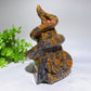 5.2" Jade Snake on Pyramid Carving Crystal Healing Bulk Wholesale