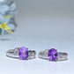 Cooper Silver Plated Crystal Ring Crystal Healing Bulk Wholesale