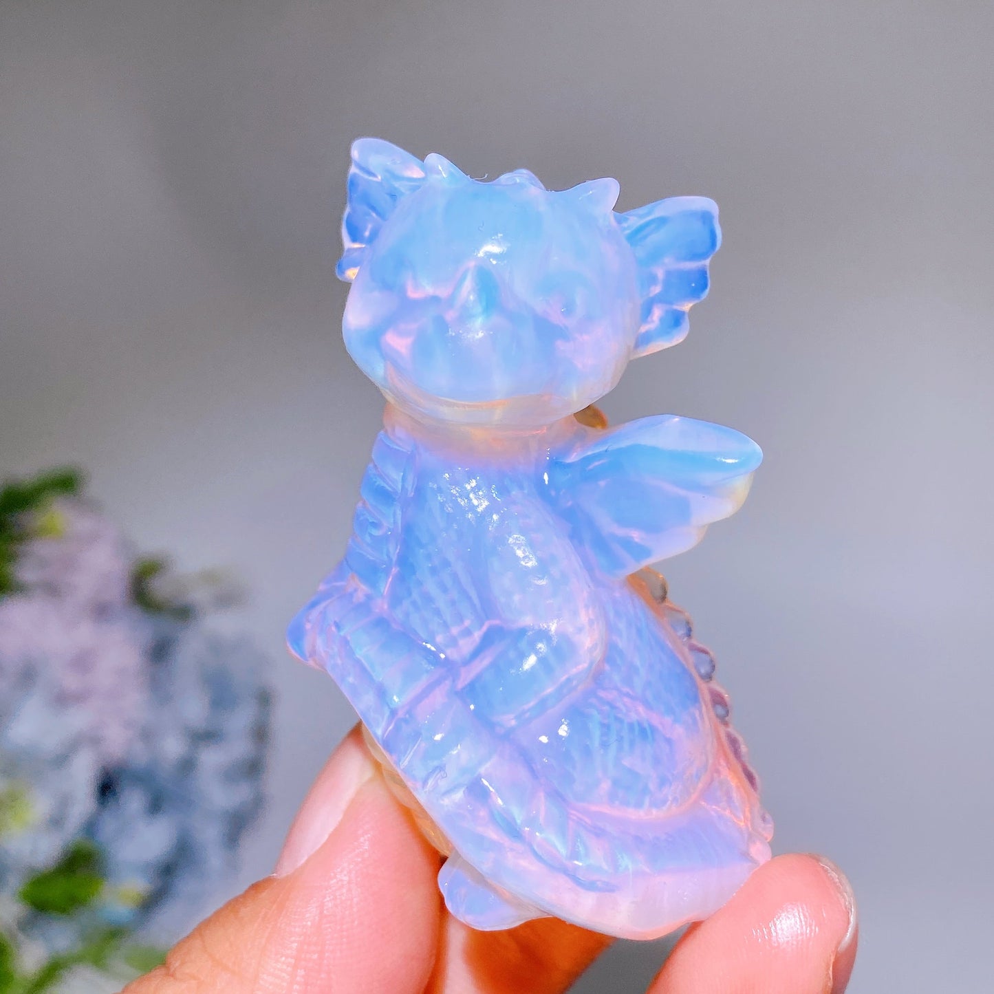 2.0"-2.4" Pink Opalite Carving Crystal Healing Bulk Wholesale