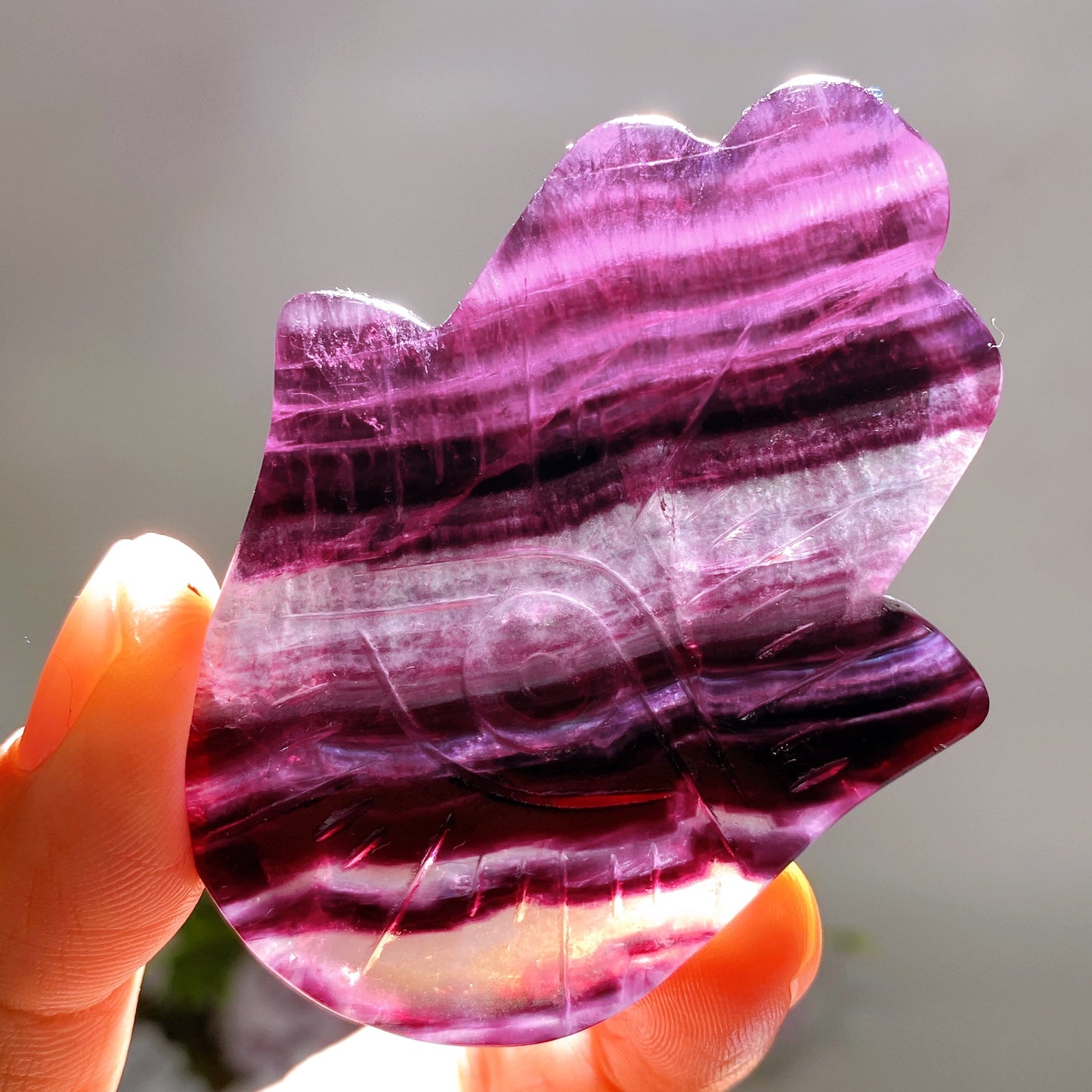 2.9" Crystal Hand with Horu's Eye Crystal Healing Bulk Wholesale