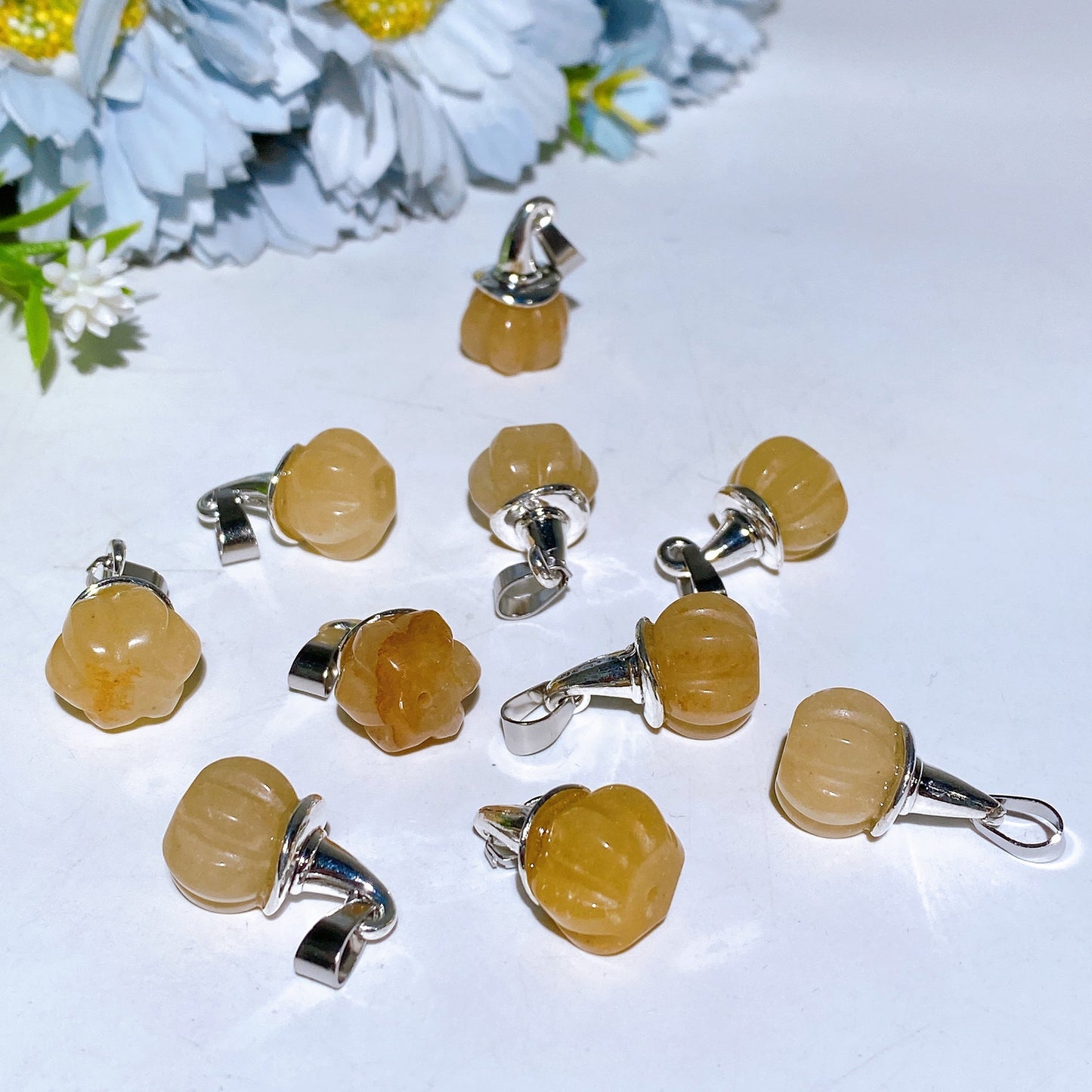 Crystal Pumpkin Pendant Crystal Healing Bulk Wholesale