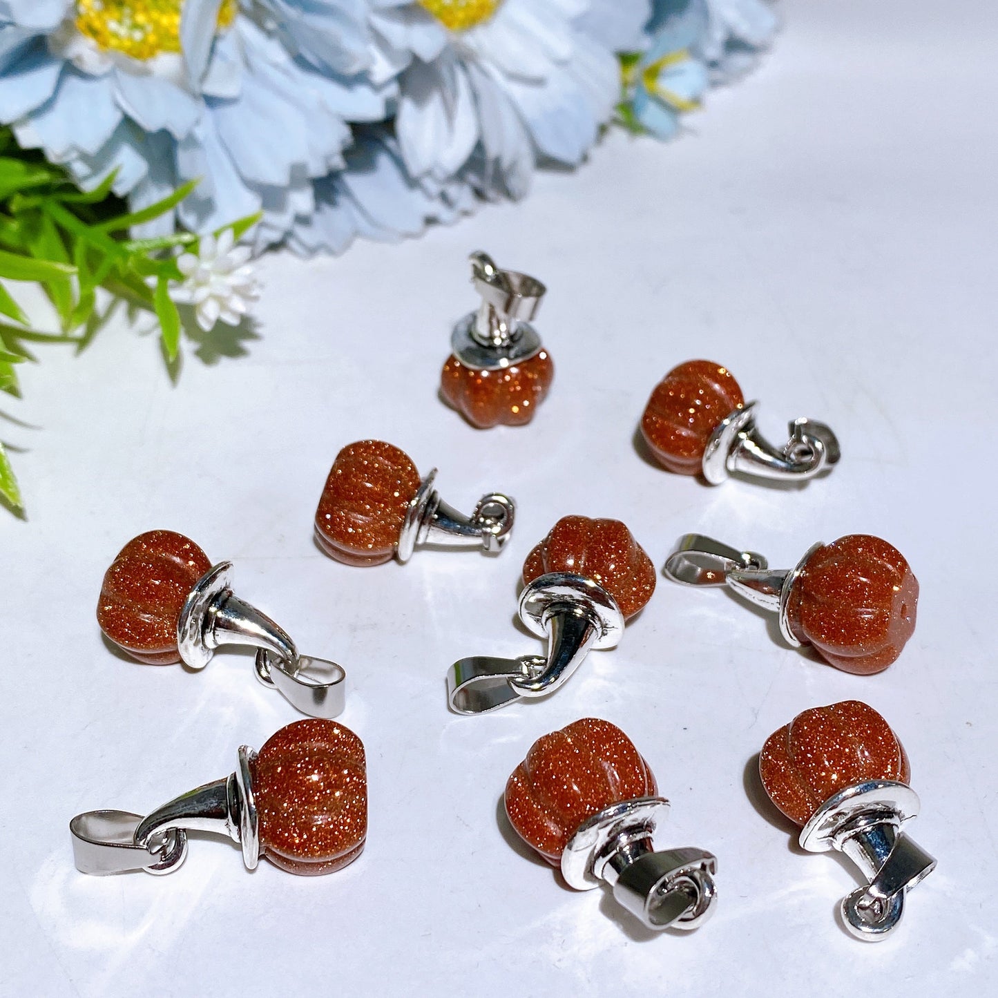 Crystal Pumpkin Pendant Crystal Healing Bulk Wholesale