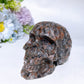 3.5" UV Reactive Yooperlite Skull Carving Crystal Healing Bulk Wholesale