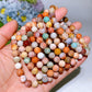 8mm Colorful Coral Jade Bracelet Crystal Healing Bulk Wholesale