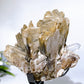 Unique Golden Mica Grow with Aquamarine Black Tourmaline & Quartz Specimen with Stand Crystal Healing Bulk Wholesale