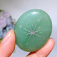 1.9" Crystal Palm with Compass Printing Crystal Healing Bulk Wholesale
