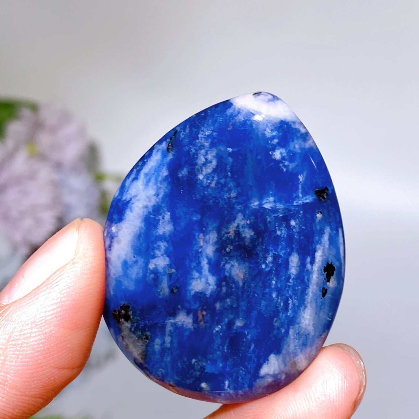 1.8" Crystal Water-drop Shape Worry Stone Crystal Healing Bulk Wholesale