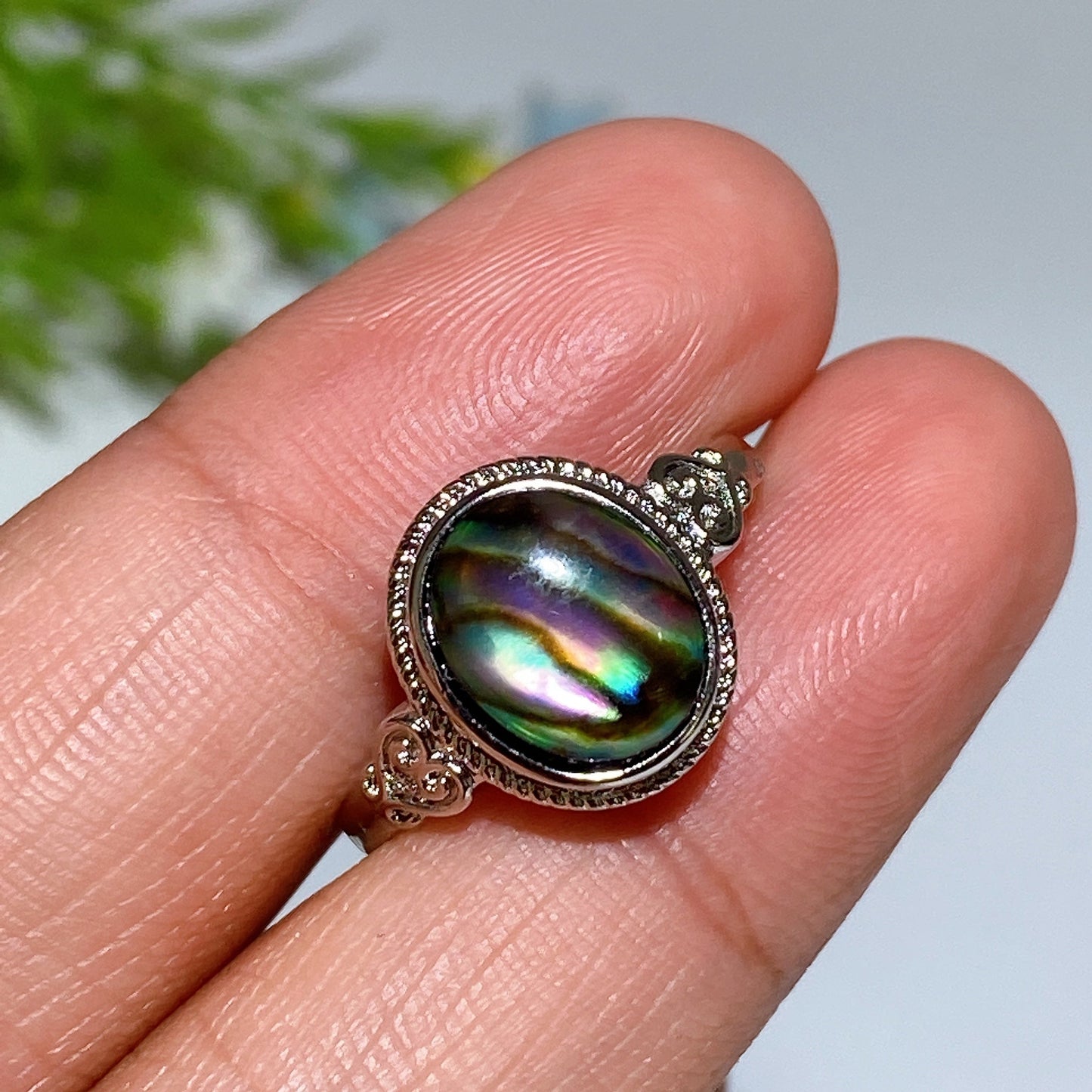 Abalone Shell Ring Crystal Healing Bulk Wholesale