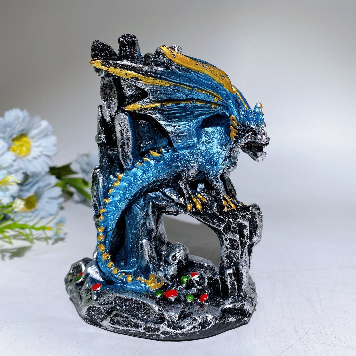 13cm Resin Dragon Stand Crystal Healing Bulk Wholesale