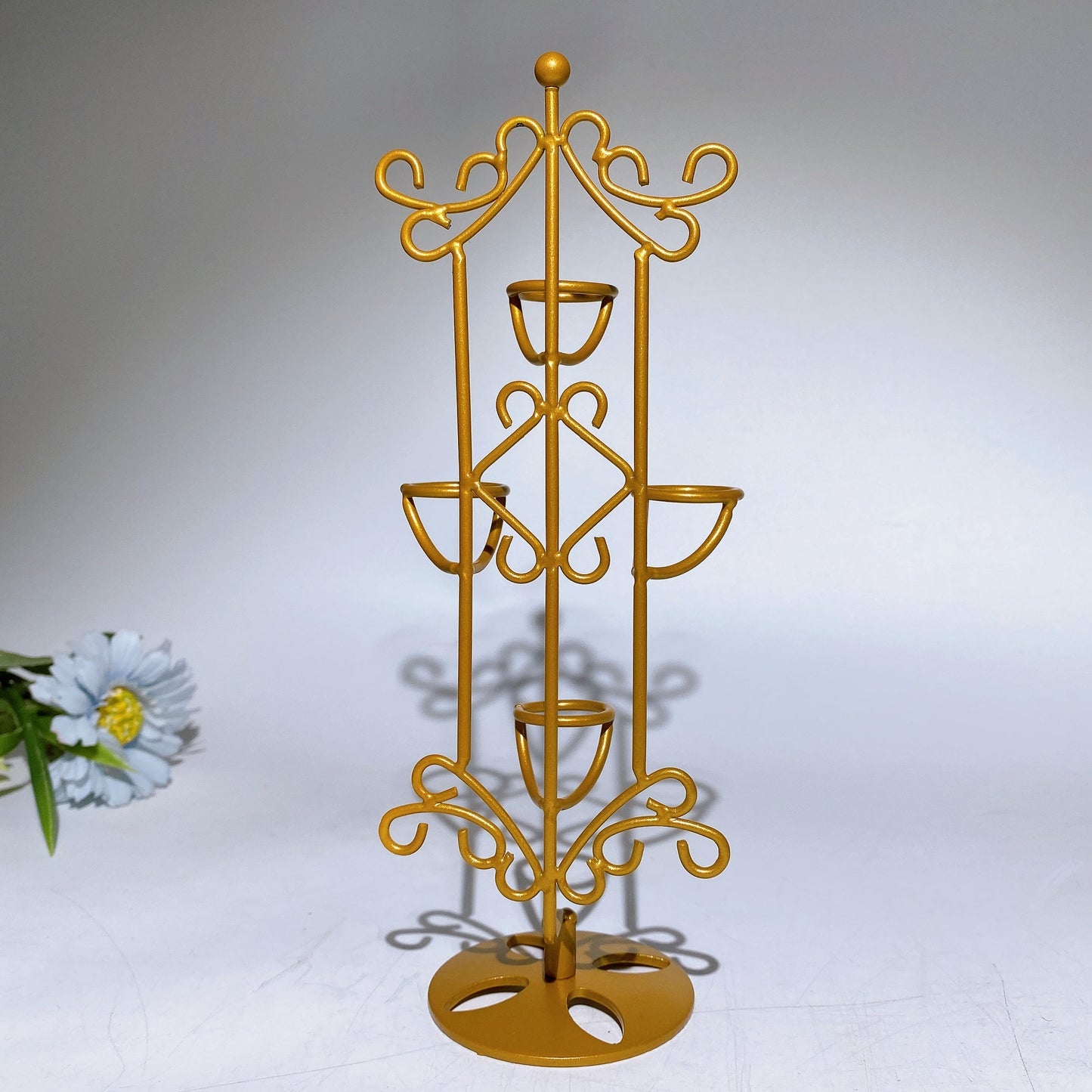 23cm Gold Metal Stand for DT Points Crystal Healing Bulk Wholesale