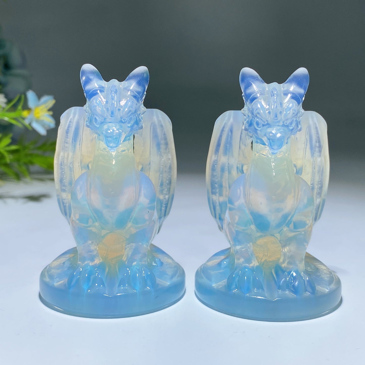 2.7" Opalite Dragon Carving Crystal Healing Bulk Wholesale