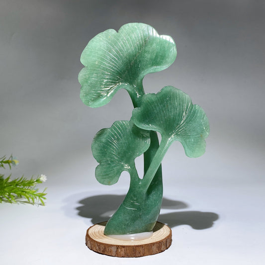 19cm Green Aventurine Tree Carving Crystal Healing Bulk Wholesale