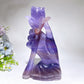 20cm Fuorite Hand Rose Flower Carving Crystal Healing Bulk Wholesale