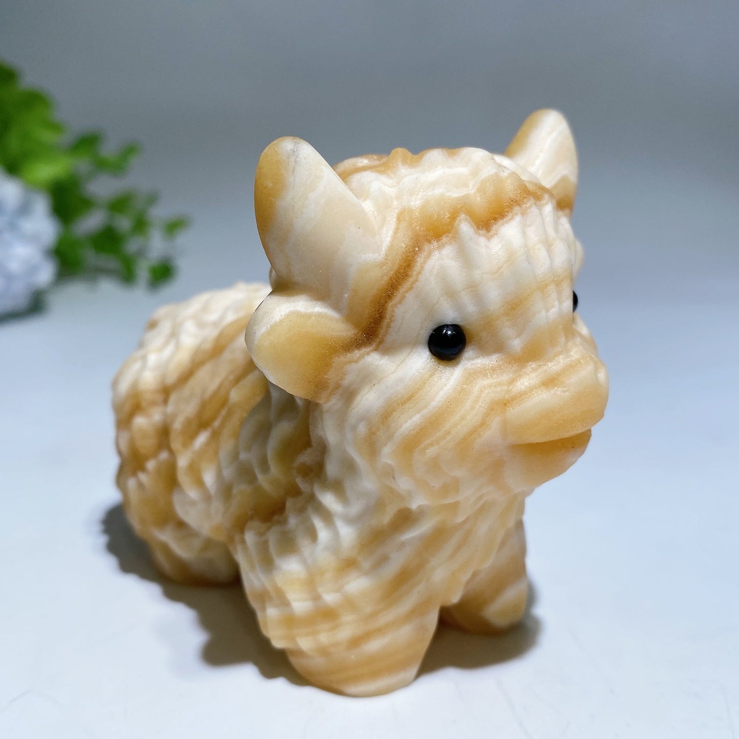 3.2" Crystal Cattle Carving Crystal Healing Bulk Wholesale