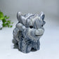 3.2" Crystal Cattle Carving Crystal Healing Bulk Wholesale