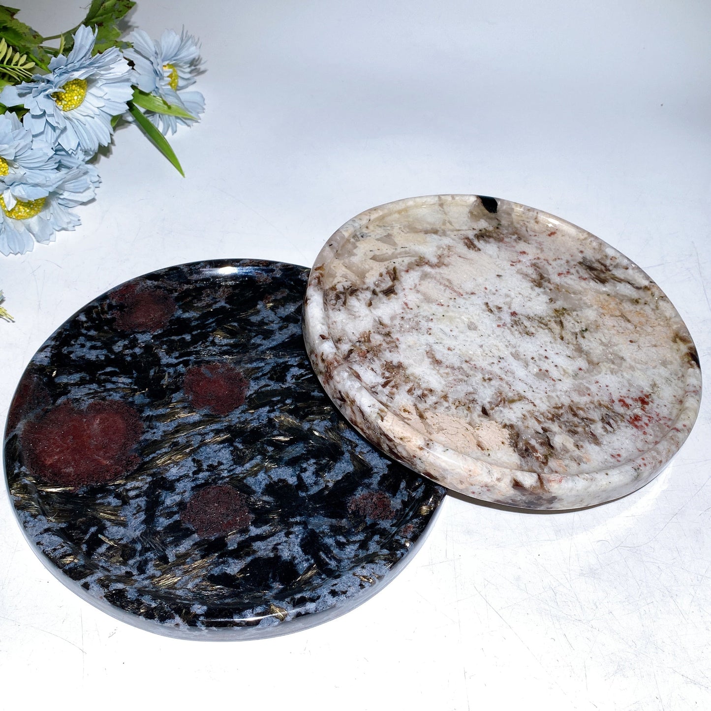Labradorite Astrophyllite Plate Carving Crystal Healing Bulk Wholesale