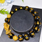 8mm 10mm Crystal Bracelet with Gold Metal Pixiu Decor Crystal Healing Bulk Wholesale