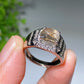 White Cooper Crystal Men Ring Crystal Healing Bulk Wholesale