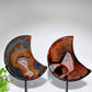 Druzy  Sardonyx Moon Carving with Stand Crystal Healing Bulk Wholesale