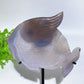 Druzy Agate Fish Carving with Stand Crystal Healing Bulk Wholesale