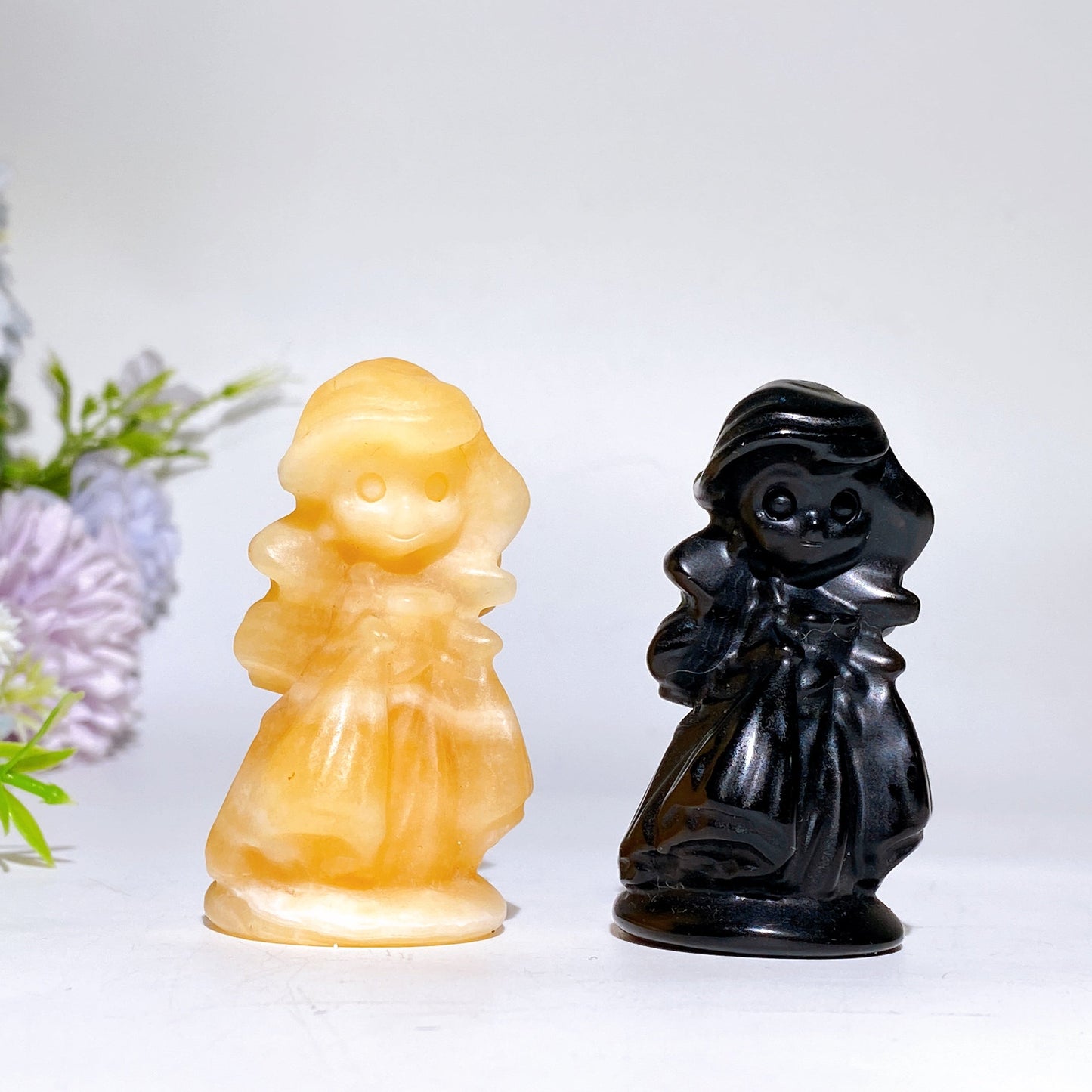 2.5" Crystal Princess Carving Crystal Healing Bulk Wholesale